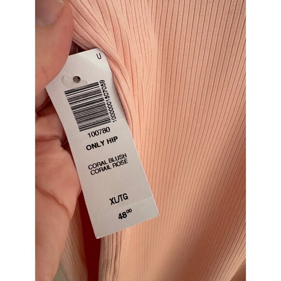 Wilfred NWT Only Hip Coral Blush Pink Fitted Ribbed Turtleneck Size XL - Picture 6 of 14